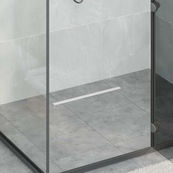 vidaXL 360° Doucheafvoer Met Slank Model zilver 50 cm, Verzenden, Nieuw