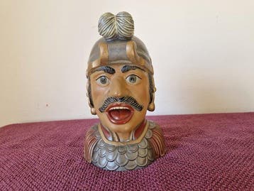 sculptuur, intec gaper nr 40 - 20 cm - gemalen natuursteen