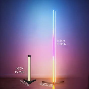 Moderne RGB Vloerlamp met Muziek Sync & 16 Miljoen Kleuren -, Verzenden, Nieuw