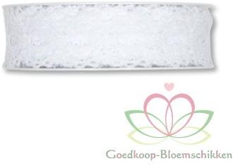 Kant lint White 25 mm rol 15 meter, Hobby en Vrije tijd, Ophalen of Verzenden, Nieuw
