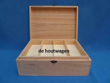 kist met losse etage - Naaikist - verzamelkist met vakken, Ophalen of Verzenden, Nieuw, Overige typen