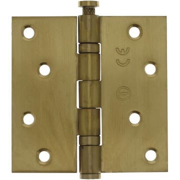 Kogellagerscharnier RVS rechte hoeken 89x89mm PVD mat mes..., Ophalen of Verzenden, Nieuw, Rvs, Scharnier
