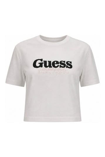 Guess T-shirt in maat S Wit, Kleding | Dames, Guess, Verzenden, Zo goed als nieuw, Wit