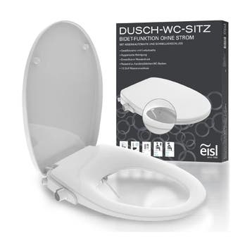 EISL douche-wc-bril met bidetfunctie zonder stroom softclose, Verzenden, Nieuw