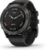 Garmin Fenix 6 Sapphire 47 mm zwart met een zwarte siliconen, Verzenden, Gebruikt