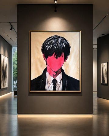 Timo Wedell - The Masked Presence - XL- Abstract Art