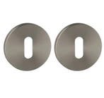 Set van twee sleutelplaatjes ø52x6mm Permafix PVD antraciet, Verzenden, Nieuw