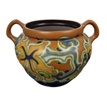 Zenith Gouda Holland - Vaas - Keramiek - Art Deco - L. 38 cm