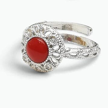 Koraal - Argento 925 - Ring - Italiaans vakmanschap, Antiek en Kunst