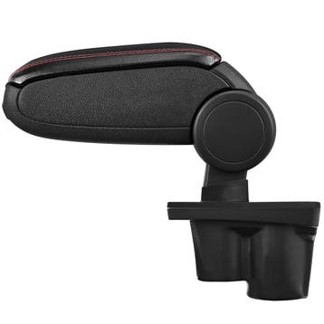Armsteun voor Opel Adam kunstleer zwart met rood stiksel, Verzenden, Nieuw