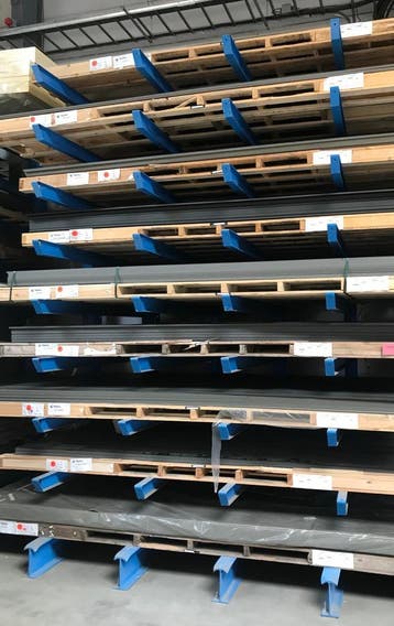 Draagarmstelling NIEUW opslag plaatmateriaal 1,53 x 3,05 m, Ophalen of Verzenden