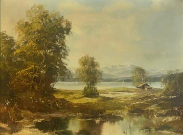 Eurpean school (XX), signed Glatz - Romantische