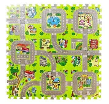 Babyschuim Speelmat met Wegsporen voor Peuters, Verzenden, Nieuw