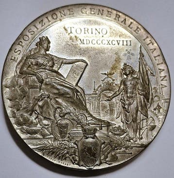 Italië. Historical Medal 1898 Anniversario proclamazione