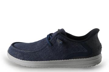 Skechers Instappers in maat 43 Blauw, Kleding | Heren, Schoenen, Overige typen, Zo goed als nieuw, Skechers, Verzenden