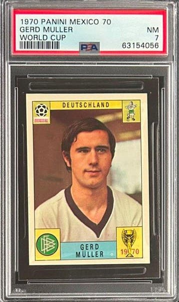 1970 Panini Mexico 70 Gerd Müller Graded card - PSA 7 - 1, Nieuw