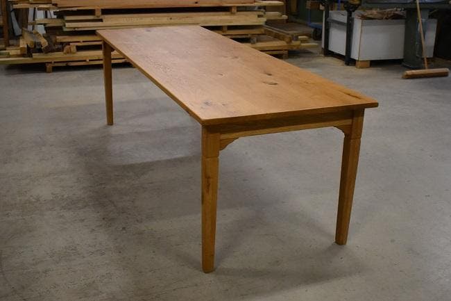 Franse tafel in eikenhout met smalle tafelregel AANBIEDING!!, Huis en Inrichting, Tafels | Eettafels, 50 tot 100 cm, 200 cm of meer