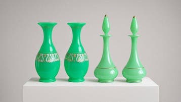 Vaas (4) - Een set van 4 Franse Portieux-Vallerysthal, Antiek en Kunst