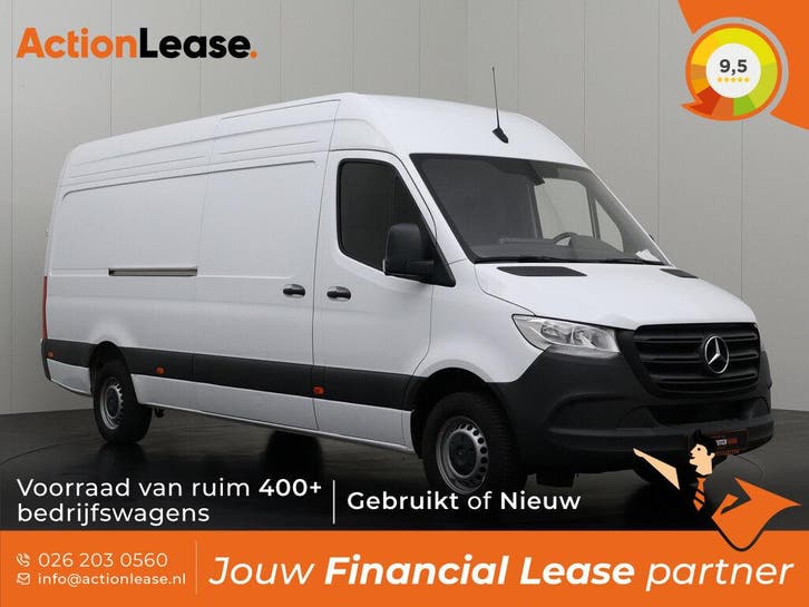 Mercedes Sprinter Bestelbus L3 H2 2024 Diesel, Auto's, Mercedes-Benz, Te koop, Zwart, Handgeschakeld, Financial lease, BTW verrekenbaar