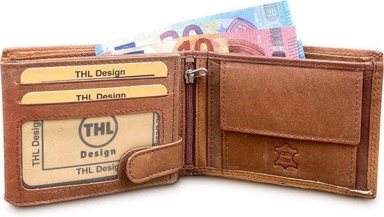 THL Design  Portemonnee Heren  Billfold  Heren Portemonnee, Sieraden, Tassen en Uiterlijk, Portemonnees, Bruin, Nieuw, Overige merken