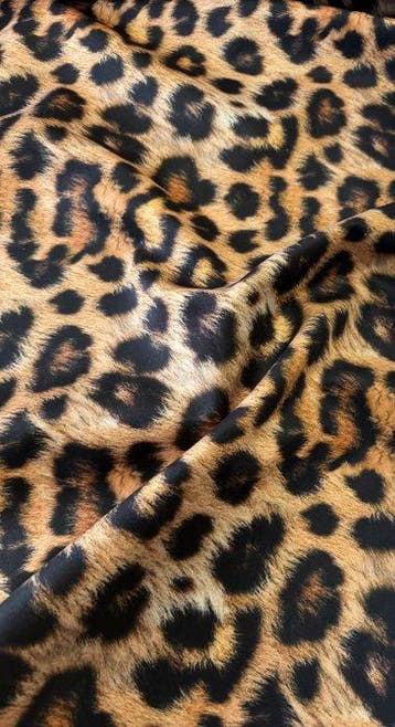 1529 Zachte Animalier-stof van microfiber met leereffect