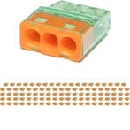 Vintex 3-polige Lasklem 0.2-2.5 mm² Oranje - LED Toebehoren, Ophalen of Verzenden, Nieuw