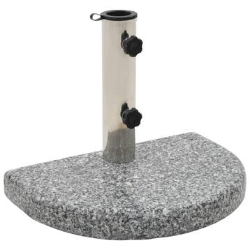 vidaXL Parasolvoet gebogen 10 kg graniet grijs, Tuin en Terras, Parasols, Verzenden, Nieuw, Minder dan 1 meter, Parasolvoet