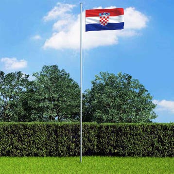 vidaXL Vlag Kroatië 90x150 cm, Verzenden, Nieuw