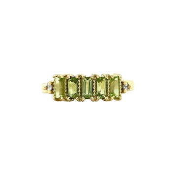 Jackie ring 14 krt - lime, Ophalen of Verzenden, Nieuw