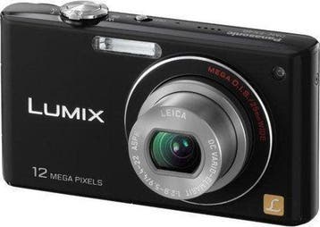 Panasonic Lumix DMC-FX40 Digitale Compact Camera - Zwart, Verzenden, Zo goed als nieuw