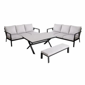 Showroommodel Jamaica bank dining loungeset 4 delig, Ophalen of Verzenden, Nieuw