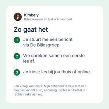 Bijles rekenen en taal aan huis in Amersfoort en online, Privéles, Bijles