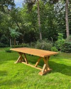 Landelijke teakhouten tuintafel -  220 cmTuintafels, Ophalen of Verzenden, Nieuw