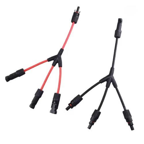 Y-Kabel splitter voor zonnepanelen camper/caravan - rood/zwa, Caravans en Kamperen, Camper-accessoires, Nieuw, Ophalen of Verzenden