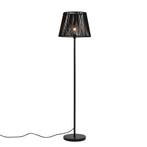 Buiten vloerlamp zwart met kap zwart touw IP44 - Virginia, Verzenden, Nieuw, Staal
