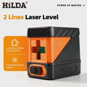 HILDA Mini Groen Laserwaterpas - 2 Lijnen Zelfnivellerend vo, Verzenden, Nieuw