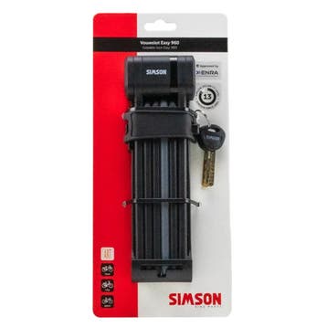 Simson Zwart vouwslot 960 mm met ART2-classificatie en sl..., Ophalen of Verzenden, Nieuw