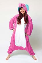 Onesie Roze Olifant Pak L-XL Olifantenpak Kostuum Jungle Jum, Kleding | Heren, Carnavalskleding en Feestkleding, Maat 52/54 (L)