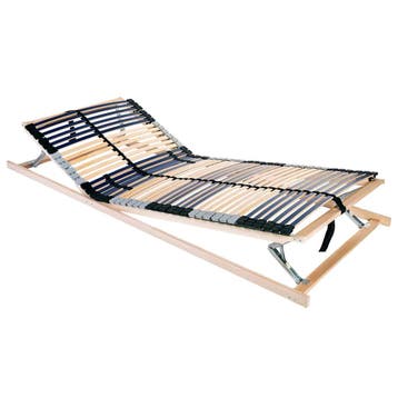vidaXL Lattenbodem Bruin 80 x 190 cm Massief beukenhout, Huis en Inrichting, Verzenden, Nieuw, Bruin, Hout