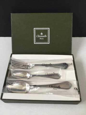 Christofle - Bestekset (3) - Verzilverd - Originele doos