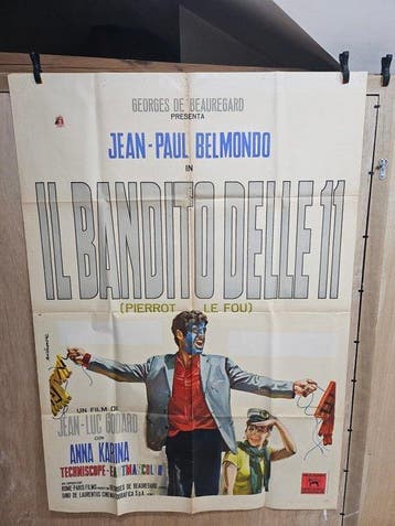 Jean paul belmondo,ana karina - Pierrot le Fou - IL BANDITO, Nieuw