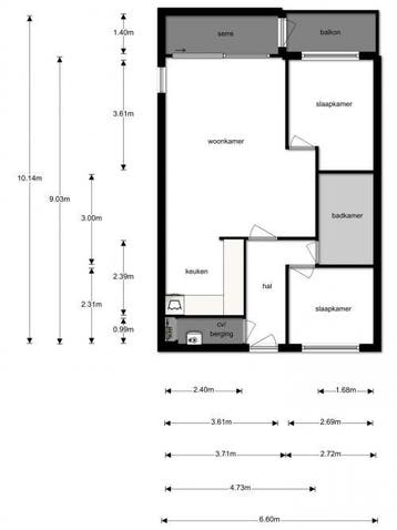 Te Huur 3 Kamer Appartement Rietvinkstraat In Eindhoven, Noord-Brabant, Direct bij eigenaar, Eindhoven, Appartement