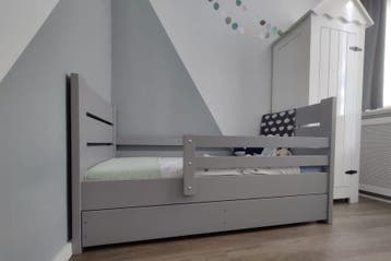 Rockwood® Peuterbed Milly  en  Mo Grijs met Peutermatras, Ophalen of Verzenden, Nieuw