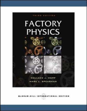 Factory Physics - Wallace J. Hopp 9780071232463, Verzenden, Gelezen, Wallace J. Hopp