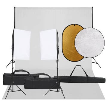 vidaXL Fotostudioset met verlichtingsset, achtergrond en, Verzenden, Nieuw