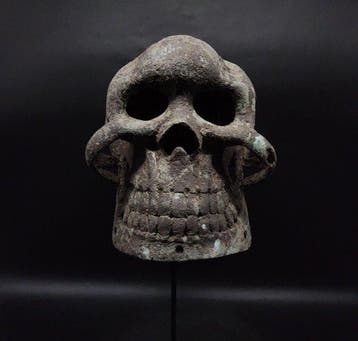 Magnifique masque crâne - sculptuur - Yoruba - Nigeria