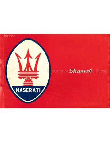 MASERATI SHAMAL (LA COLLECTION), Nieuw, Author