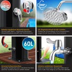 Buitendouche - Tuindouche - Zonneenergie - 60L - Zwart - KES, Verzenden, Zo goed als nieuw