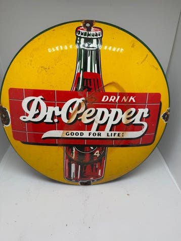 Dr Pepper - Drink Dr Pepper - Emaille bord - Emaille