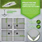 Parasolvoet 4 delen - voor zweefparasol - max 80 kg -, Verzenden, Nieuw